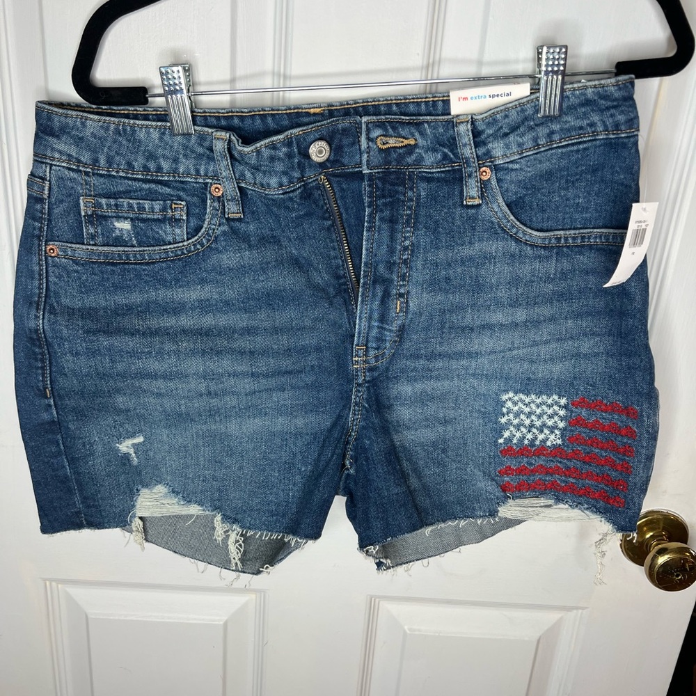Old Navy Denim Shorts with Flag Accent